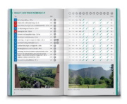 Buchcover und Innenansicht für das Buch: KOMPASS Wanderführer Nordpfälzer Bergland, Rheinhessen, 50 Touren