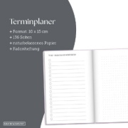 Buchcover und Innenansicht für das Buch: Terminplaner 2027 Nimm dir Zeit