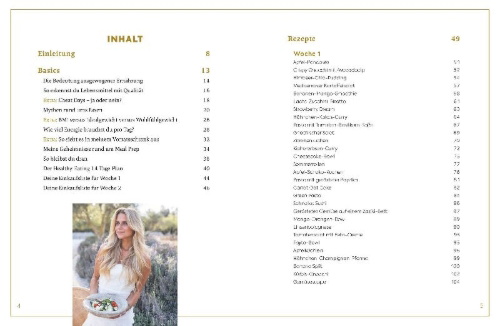 Buchcover und Innenansicht für das Buch: What I eat in a day