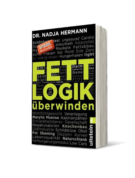 Buchcover und Innenansicht für das Buch: Fettlogik überwinden