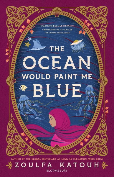 Buchcover und Innenansicht für das Buch: The Ocean Would Paint Me Blue