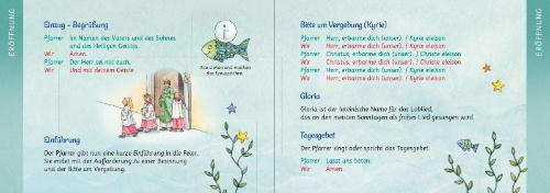 Buchcover und Innenansicht für das Buch: Der Wunschfisch. Die Heilige Messe