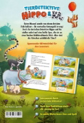 Buchcover und Innenansicht für das Buch: Tierdetektive Hippo & Ka - Wer hat das Katzengold stibitzt?