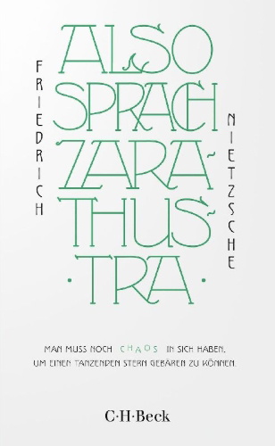 Buchcover und Innenansicht für das Buch: Also sprach Zarathustra