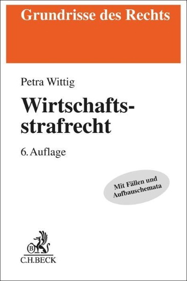 Buchcover und Innenansicht für das Buch: Wirtschaftsstrafrecht