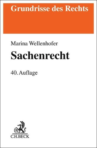Buchcover und Innenansicht für das Buch: Sachenrecht