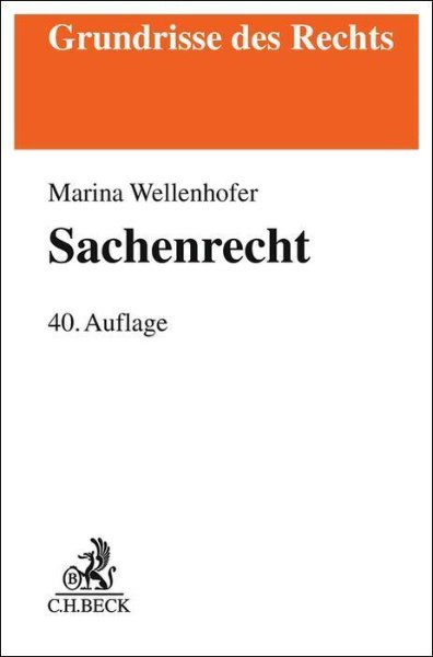 Buchcover und Innenansicht für das Buch: Sachenrecht