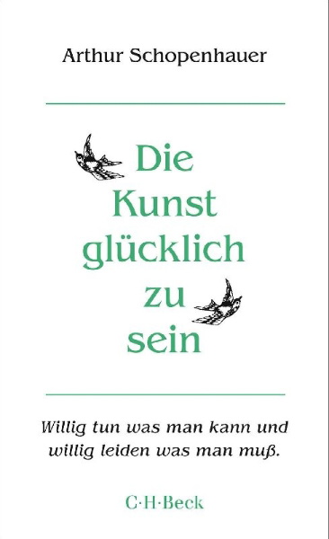 Buchcover und Innenansicht für das Buch: Die Kunst, glücklich zu sein