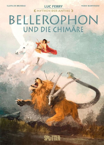 Buchcover und Innenansicht für das Buch: Mythen der Antike: Bellerophon und die Chimäre
