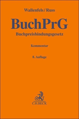 Buchcover und Innenansicht für das Buch: Buchpreisbindungsgesetz. BuchPrG