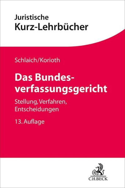Buchcover und Innenansicht für das Buch: Das Bundesverfassungsgericht