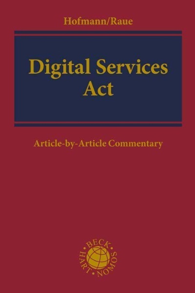 Buchcover und Innenansicht für das Buch: Digital Services Act