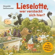 Buchcover und Innenansicht für das Buch: Lieselotte, wer versteckt sich hier?