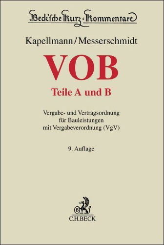 Buchcover und Innenansicht für das Buch: VOB Teile A und B