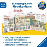 Buchcover und Innenansicht für das Buch: Wieso? Weshalb? Warum?, Band 53: Was passiert im Krankenhaus?