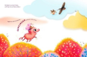 Buchcover und Innenansicht für das Buch: Rosalein Schmetterschwein will fliegen