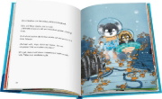 Buchcover und Innenansicht für das Buch: Huxley and Flapjack - Trouble at Sea