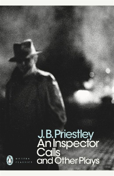 Buchcover und Innenansicht für das Buch: An Inspector Calls