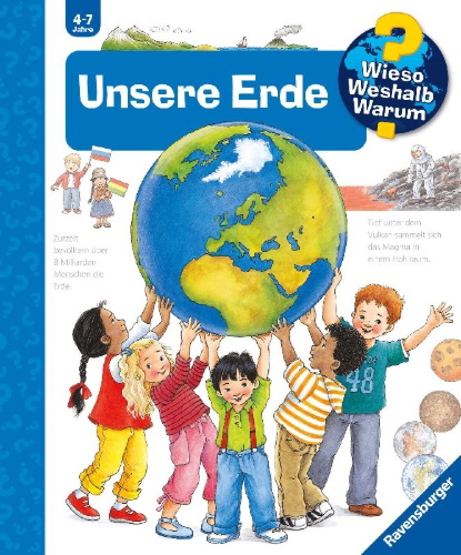 Buchcover und Innenansicht für das Buch: Wieso? Weshalb? Warum?, Band 36: Unsere Erde