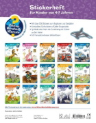 Buchcover und Innenansicht für das Buch: Wieso? Weshalb? Warum? Stickerheft - Meerestiere