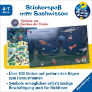 Buchcover und Innenansicht für das Buch: Wieso? Weshalb? Warum? Stickerheft - Meerestiere