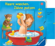 Buchcover und Innenansicht für das Buch: Haare waschen, Zähne putzen