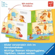 Buchcover und Innenansicht für das Buch: Haare waschen, Zähne putzen