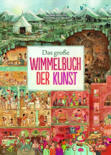 Buchcover und Innenansicht für das Buch: Das große Wimmelbuch der Kunst