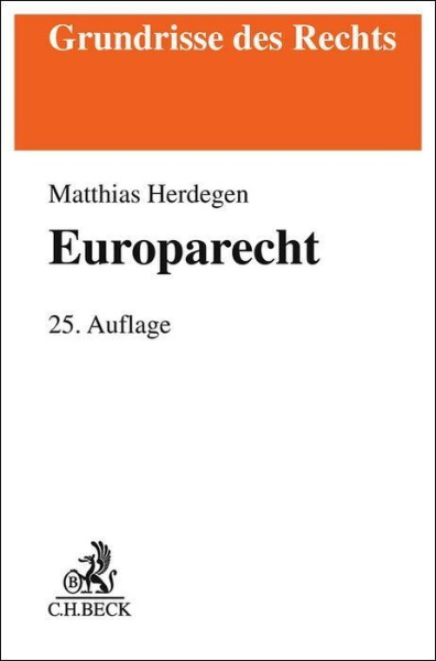 Buchcover und Innenansicht für das Buch: Europarecht