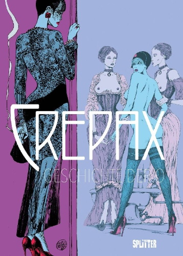 Buchcover und Innenansicht für das Buch: Crepax: Histoire d'O