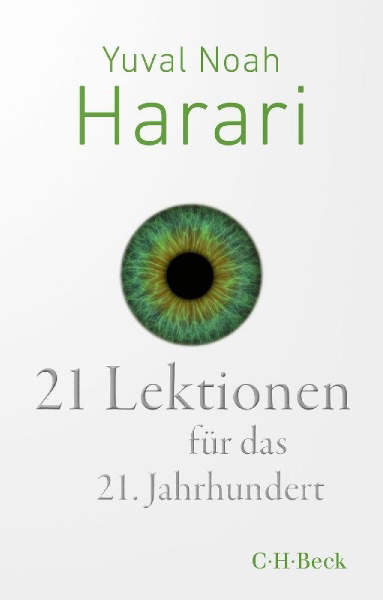 Buchcover und Innenansicht für das Buch: 21 Lessons for the 21st Century
