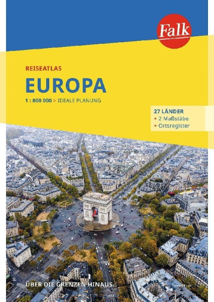 Buchcover und Innenansicht für das Buch: Falk Reiseatlas Europa 1:800.000