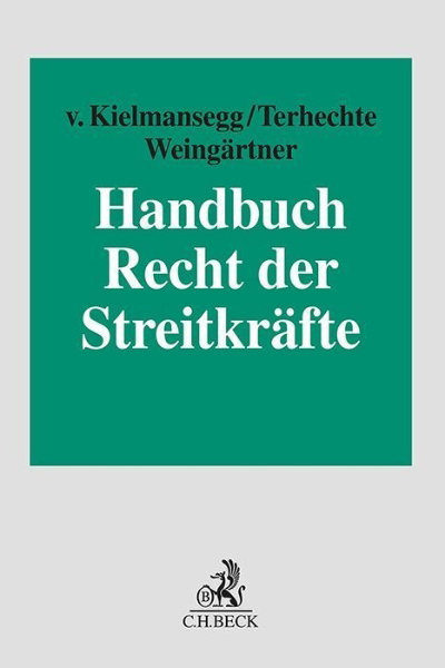 Buchcover und Innenansicht für das Buch: Handbuch Recht der Streitkräfte