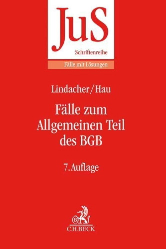 Buchcover und Innenansicht für das Buch: Fälle zum Allgemeinen Teil des BGB