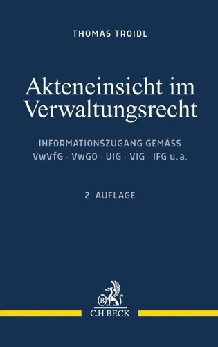 Buchcover und Innenansicht für das Buch: Akteneinsicht im Verwaltungsrecht