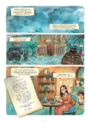 Buchcover und Innenansicht für das Buch: Enola Holmes (Comic). Band 7