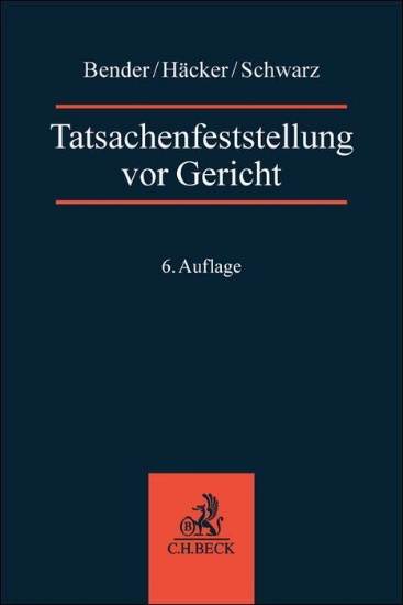 Buchcover und Innenansicht für das Buch: Tatsachenfeststellung vor Gericht