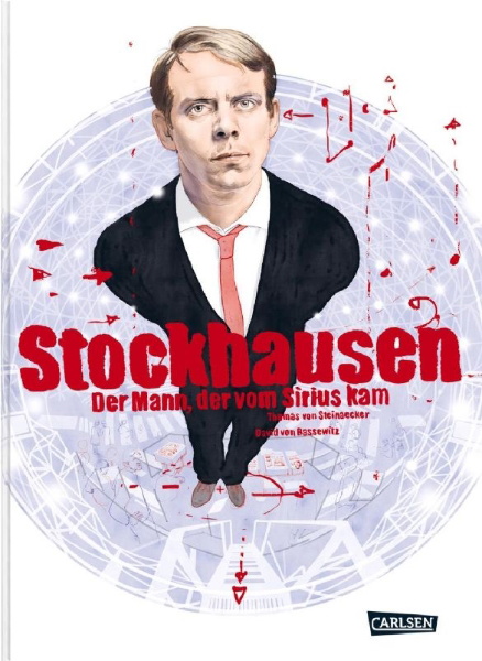 Buchcover und Innenansicht für das Buch: Stockhausen: Der Mann, der vom Sirius kam