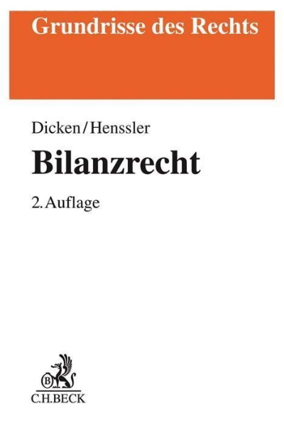 Buchcover und Innenansicht für das Buch: Bilanzrecht