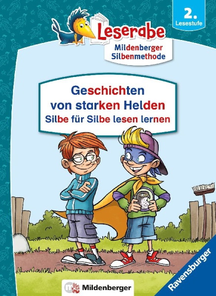 Buchcover und Innenansicht für das Buch: Leserabe Sonderausgaben - Geschichten von starken Helden - Silbe für Silbe lesen lernen