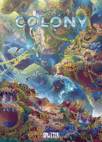 Buchcover und Innenansicht für das Buch: Colony. Band 7
