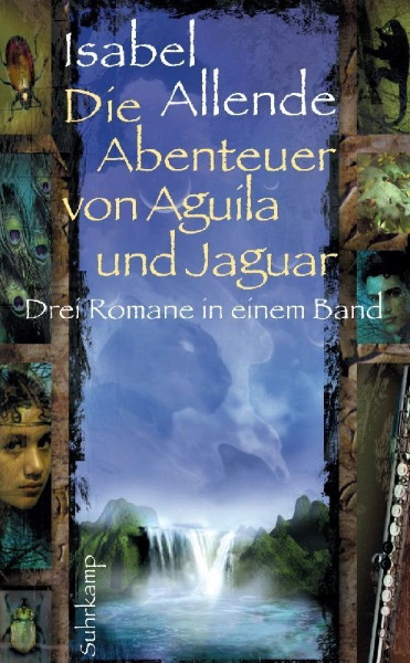 Buchcover und Innenansicht für das Buch: La Ciudad de las Bestias, 2002. El Reino del Dragón de Oro, 2003. El Bosque de los Pigmeos, 2004