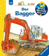Buchcover und Innenansicht für das Buch: Wieso? Weshalb? Warum? junior, Band 38: Der Bagger
