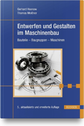 Buchcover und Innenansicht für das Buch: Entwerfen und Gestalten im Maschinenbau