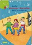Buchcover und Innenansicht für das Buch: Starke Abenteuer-Geschichten zum Lesenlernen