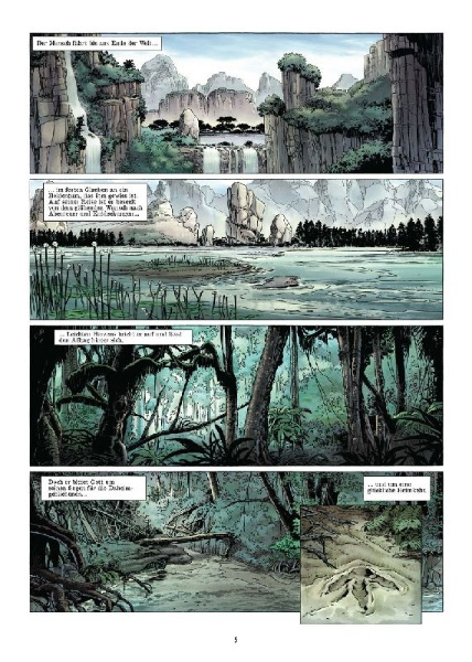 Buchcover und Innenansicht für das Buch: Vergessene Welt Gesamtausgabe (Bd. 1-3)
