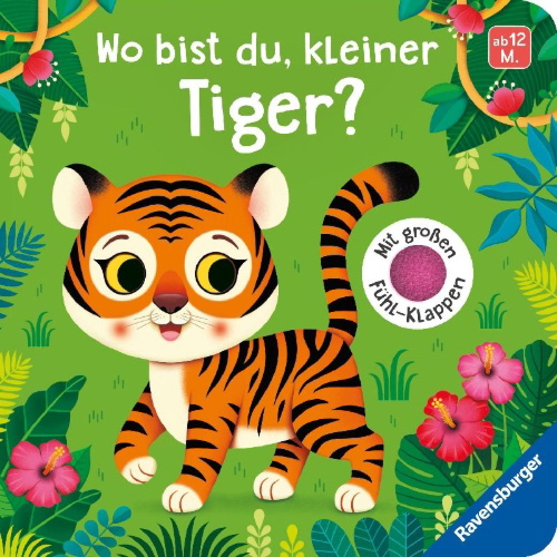Buchcover und Innenansicht für das Buch: Wo bist du, kleiner Tiger?