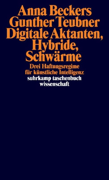 Buchcover und Innenansicht für das Buch: Digitale Aktanten, Hybride, Schwärme