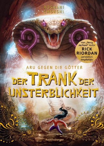 Buchcover und Innenansicht für das Buch: Aru Shah and the Nectar of Immortality
