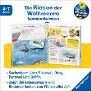 Buchcover und Innenansicht für das Buch: Wieso? Weshalb? Warum?, Band 41: Wir entdecken Wale und Delfine